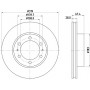 8DD 355 126-771 HELLA PAGID Гальмівний диск