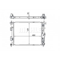 CR 1694 000S MAHLE Радіатор охолодження двигуна
