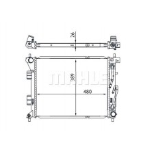 CR 1694 000S MAHLE Радіатор охолодження двигуна