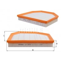 LX 2075 MAHLE Повітряний фільтр