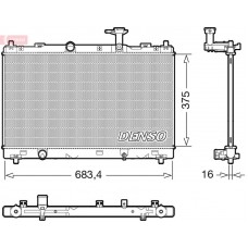 DRM47038 DENSO Радіатор охолодження двигуна