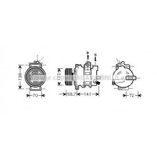 AIAK279 AVA QUALITY COOLING Компресор кондиціонера