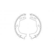 GS8803 TRW Комплект гальмівних колодок, стояночная тормозная система