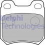 LP590 DELPHI Комплект гальмівних колодок дисковий гальм
