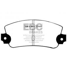 DP231 EBC Brakes Комплект гальмівних колодок дисковий гальм