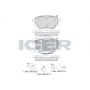 182162 ICER Комплект гальмівних колодок дисковий гальм