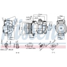 890696 NISSENS Компресор кондиціонера