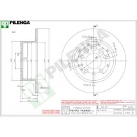 5163 PILENGA Гальмівний диск