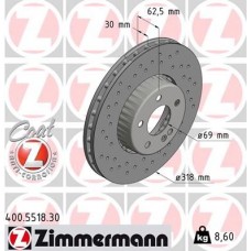 400.5518.30 ZIMMERMANN Гальмівний диск