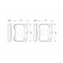 0 986 493 550 BOSCH Комплект гальмівних колодок дисковий гальм