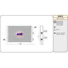 93512 AHE Теплообмінник обігрів салону