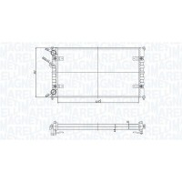 350213167700 MAGNETI MARELLI Радіатор охолодження двигуна