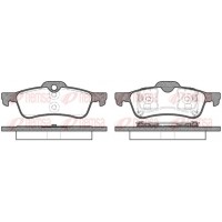 0862.00 REMSA Комплект гальмівних колодок дисковий гальм