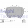 LP1525 DELPHI Комплект гальмівних колодок дисковий гальм