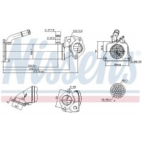989322 NISSENS Радіатор рециркуляція ОГ