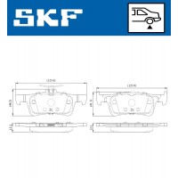 VKBP 90189 SKF КомплеК т гальмівних колодок, дискове гальмо