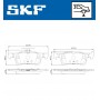 VKBP 90189 SKF КомплеК т гальмівних колодок, дискове гальмо