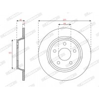 DDF3022C FERODO Гальмівний диск