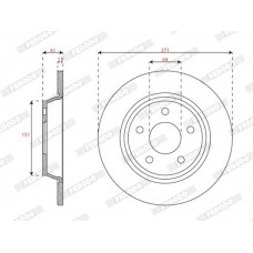 DDF3022C FERODO Гальмівний диск
