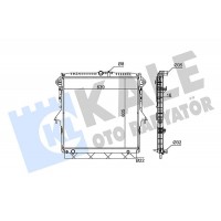 351270 KALE OTO RADYATÖR Радіатор охолодження двигуна