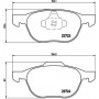 P 24 061 BREMBO Комплект гальмівних колодок дисковий гальм