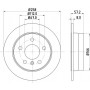 8DD 355 111-101 HELLA PAGID Гальмівний диск