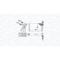 350218433000 MAGNETI MARELLI Теплообмінник обігрів салону