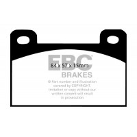 DP288 EBC Brakes Комплект гальмівних колодок дисковий гальм