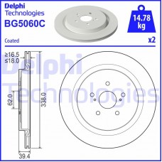 BG5060C DELPHI Гальмівний диск