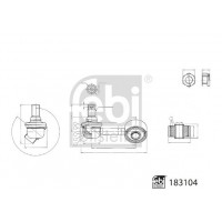 183104 FEBI BILSTEIN Тяга стійка стабілізатор