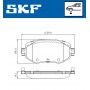 VKBP 80083 SKF Комплект гальмівних колодок дисковий гальм