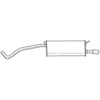 61642 SIGAM Глушник вихлопних газів кінцевий