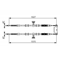 1 987 482 147 BOSCH Тросик, cтояночный тормоз