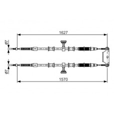 1 987 482 147 BOSCH Тросик, cтояночный тормоз