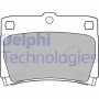 LP1546 DELPHI КомплеК т гальмівних колодок, дискове гальмо