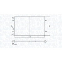 350213190800 MAGNETI MARELLI Радіатор охолодження двигуна