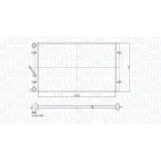350213190800 MAGNETI MARELLI Радіатор охолодження двигуна