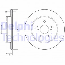BG4928C DELPHI Гальмівний диск