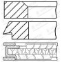 08-783700-00 GOETZE ENGINE Комплект поршневих кілець