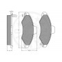 10207 OPTIMAL Комплект гальмівних колодок дисковий гальм