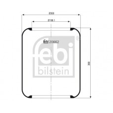 20662 FEBI BILSTEIN Кожух пневматичної ресори