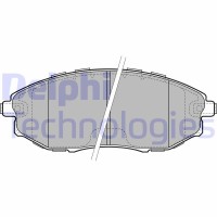 LP2183 DELPHI КомплеК т гальмівних колодок, дискове гальмо