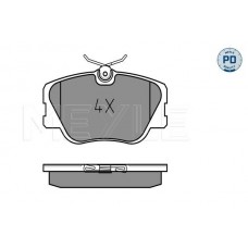 025 209 4119/PD MEYLE КомплеК т гальмівних колодок, дискове гальмо