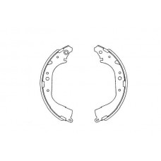 KBS-9901 KAVO PARTS Комплект гальмівних колодок