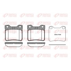 0321.10 REMSA Комплект гальмівних колодок дисковий гальм