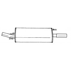 26610 SIGAM Глушник вихлопних газів кінцевий