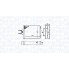350218482000 MAGNETI MARELLI Теплообмінник обігрів салону