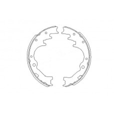 KBS-5403 KAVO PARTS Комплект гальмівних колодок