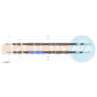 41.0287.1 ADRIAUTO Тросик, cтояночный тормоз