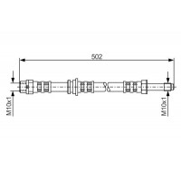 1 987 476 971 BOSCH Гальмівний шланг